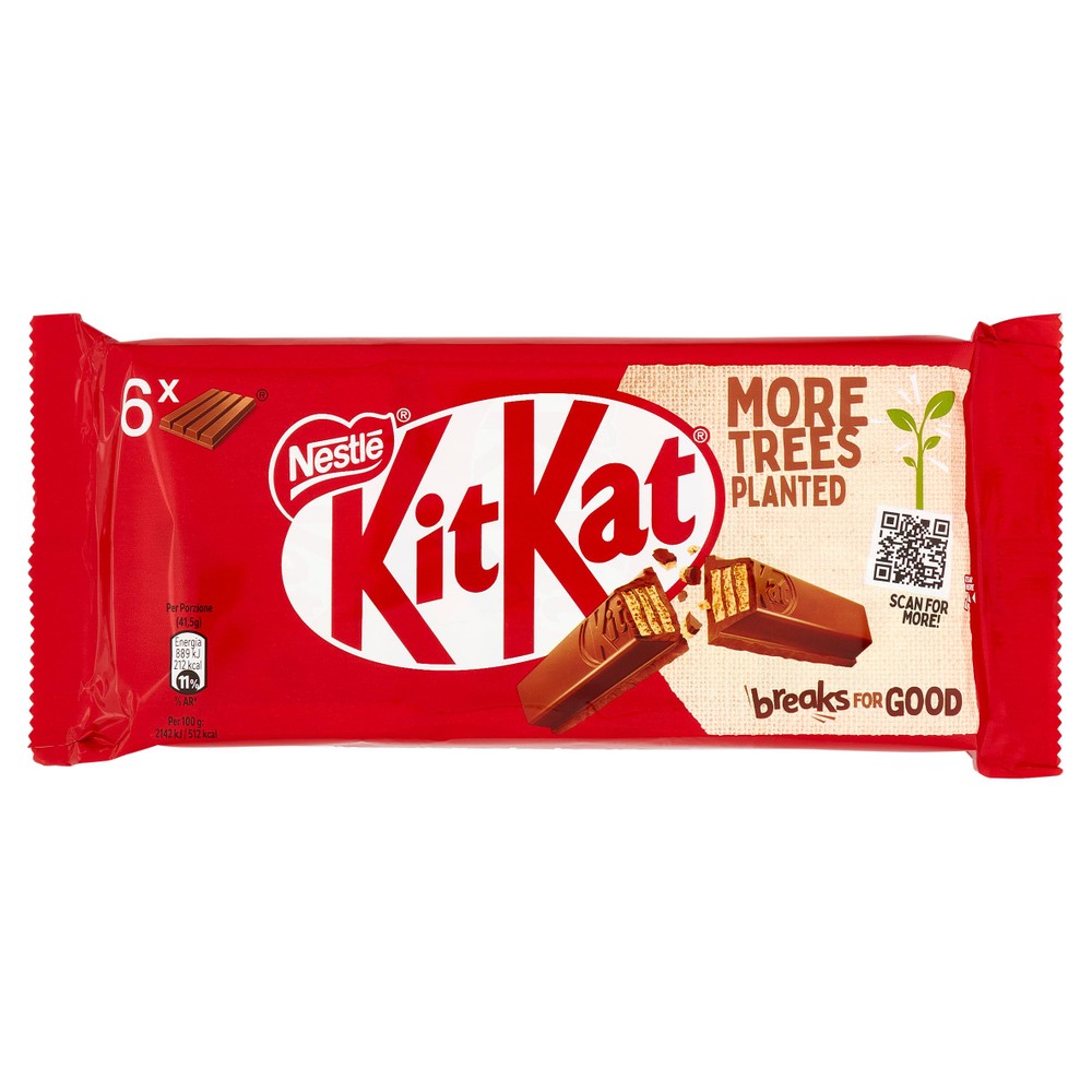 Wafer Kitkat Ricoperto Di Cioccolato Al Latte Original 6x41,5g Nestlé - Foto 1