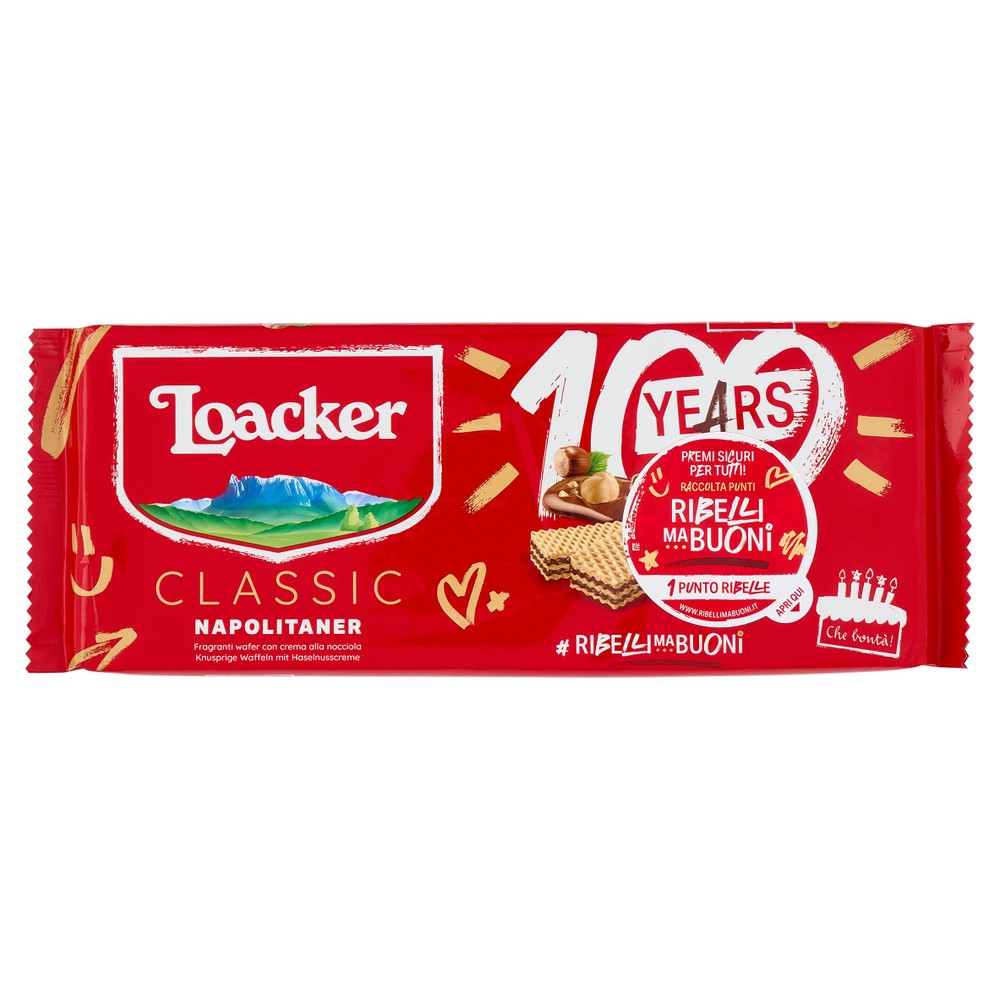 Wafer Napolitaner Classic Con Crema Di Nocciole Italiane Loacker - Foto 1