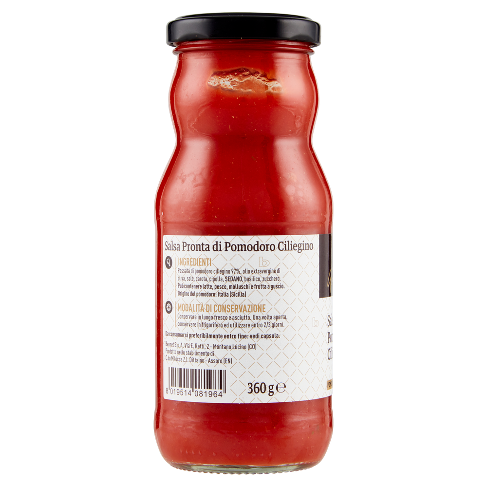 Salsa Di Pomodoro Ciliegino Selezione Gourmet Bennet - Foto 2