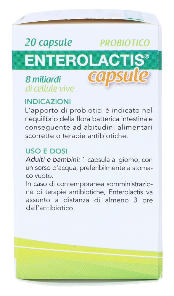Fermenti Lattici 20 Capsule Enterolactis - Foto 2