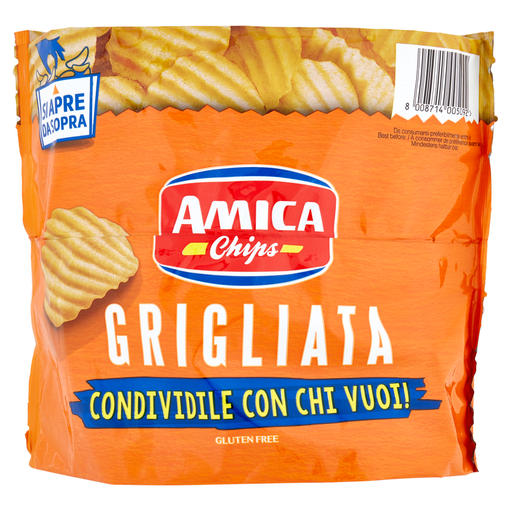 Patatine Grigliate Dritte In Tavola Amica Chips
