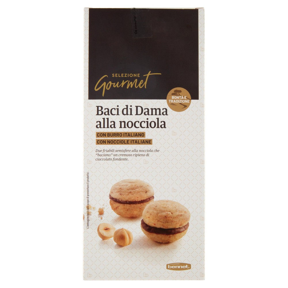 Biscotti Baci Di Dama Nocciola Selezione Gourmet Bennet - Foto 1