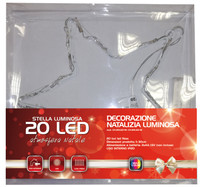 Decorazione Luminosa Stella 20 Led