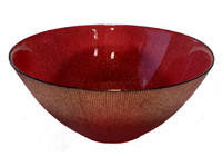 Ciotola Rossa Glitter Cm.21,5 Ciotola Rossa Glitter Cm.21,5