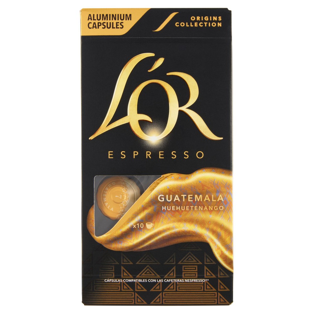 Caffè Guatemala L'or Compatibili Sistema Nespresso, Conf.10 Caps