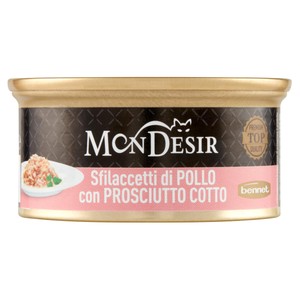 Sfilaccetti Gatti Naturale Pollo Prosciutto Mon Desir Plus Bennet - Foto 1