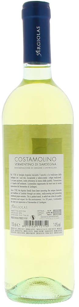 Vermentino Di Sardegna Doc Costamolino Argiolas - Foto 2
