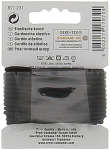 Cordoncino Elastico Nero Mm.2,5 X Mt.3 Prym - Foto 2