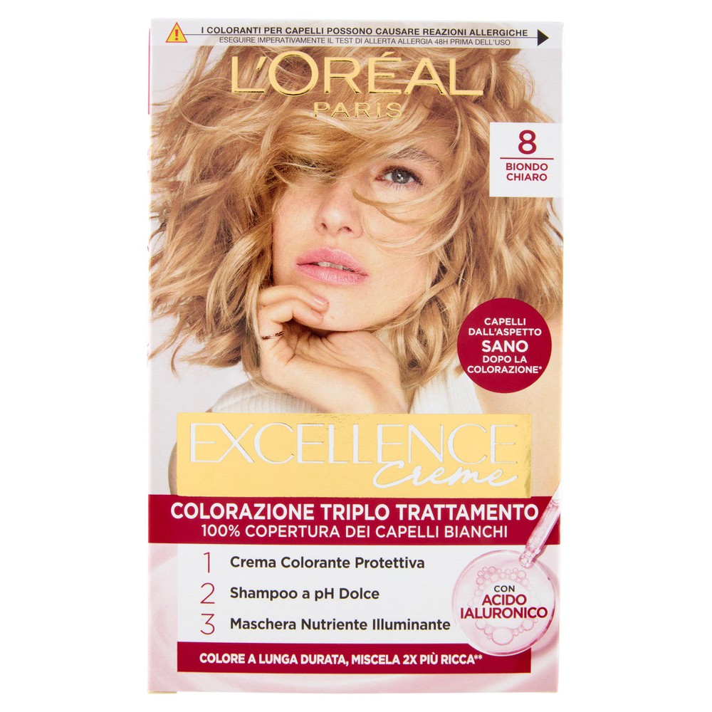 Colorazione Capelli N.8 Biondo Chiaro Excellence - Foto 1