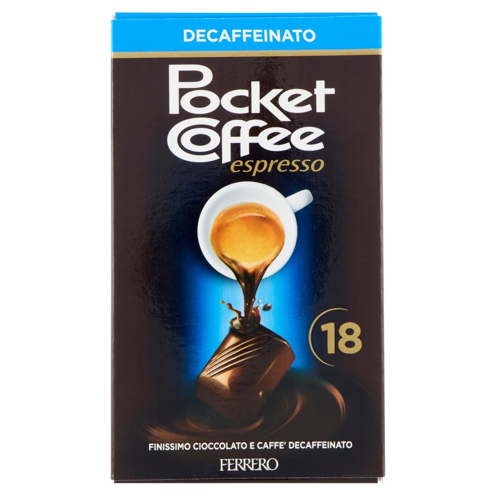 Cioccolatini Con Espresso Decaffeinato 18x12,5g Pocket Coffee - Foto 1