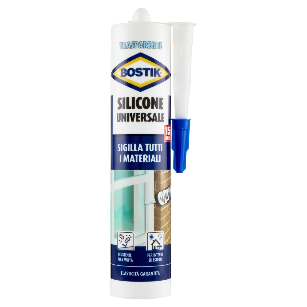 Silicone A Base Acetica Universale Trasparente 280ml Bostik - Foto 1