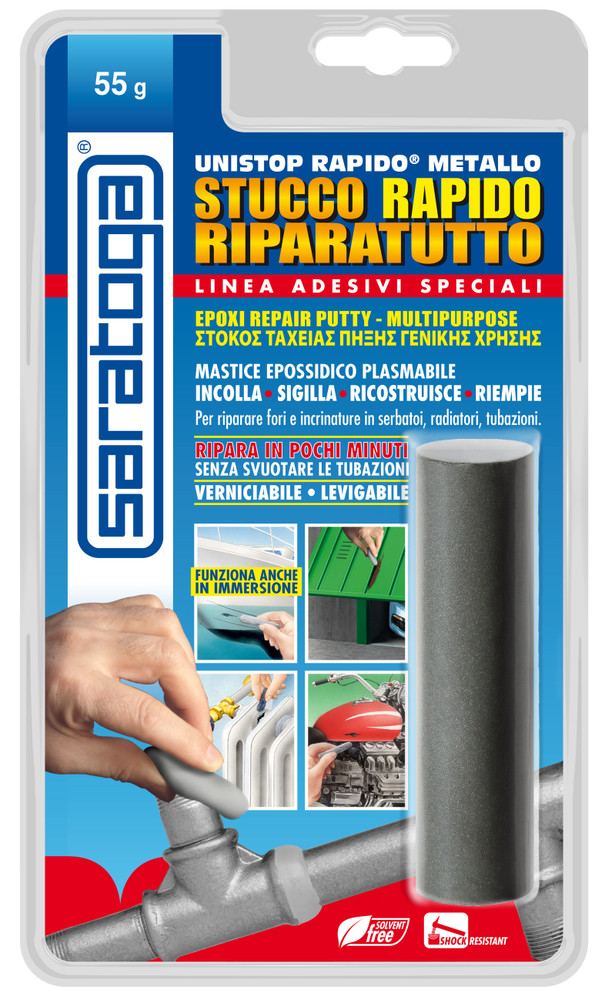Stucco Rapido Ripara Tutto Per Metallo Saratoga Gr.55 - Foto 1