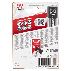 1 Pila Transistor 9v Alkalina Max Energizer - Foto 3