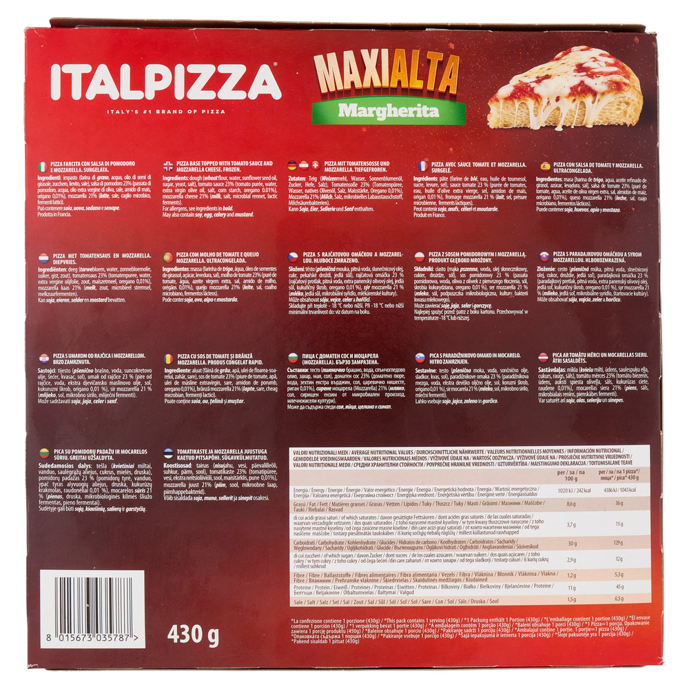 Pizza Margherita Maxi Alta Italpizza - Foto 3