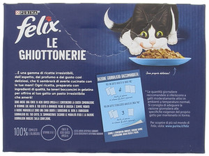 Alimento Umido Gatti Felix Le Ghiottonerie Selezioni Con Pesci