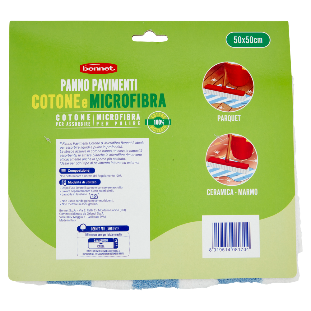 Panno Pavimenti Cotone E Microfibra Bennet - Foto 3