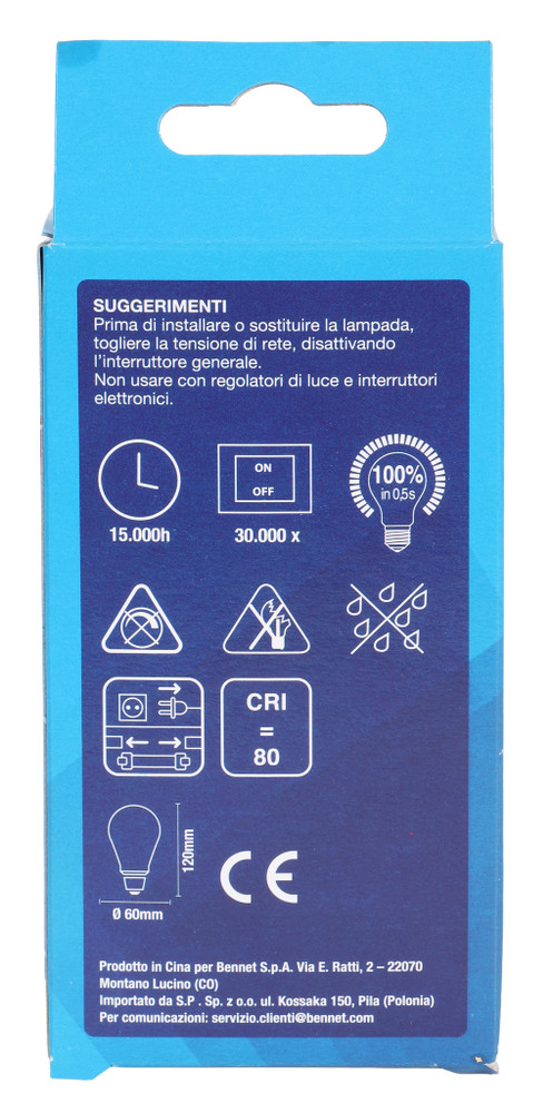 Lampadina Led Goccia 100we27 Bennet - Foto 3