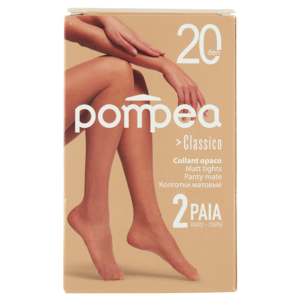 Collant Classico Tg M/L Nero 20 Denari Conf Da 2 Pompea