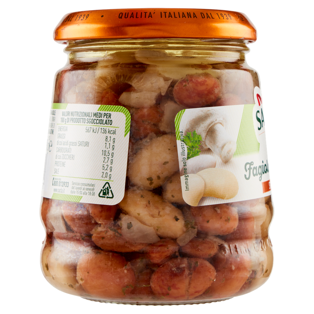 Fagiolata Rustica Con Funghi E Cipolla Sott'olio Sacla' - Foto 2