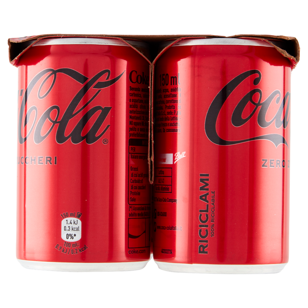 Coca Zero 6 Lattine Da Cl.15