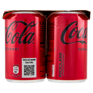 6 Lattine Mini Coca Cola Zero - Foto 2