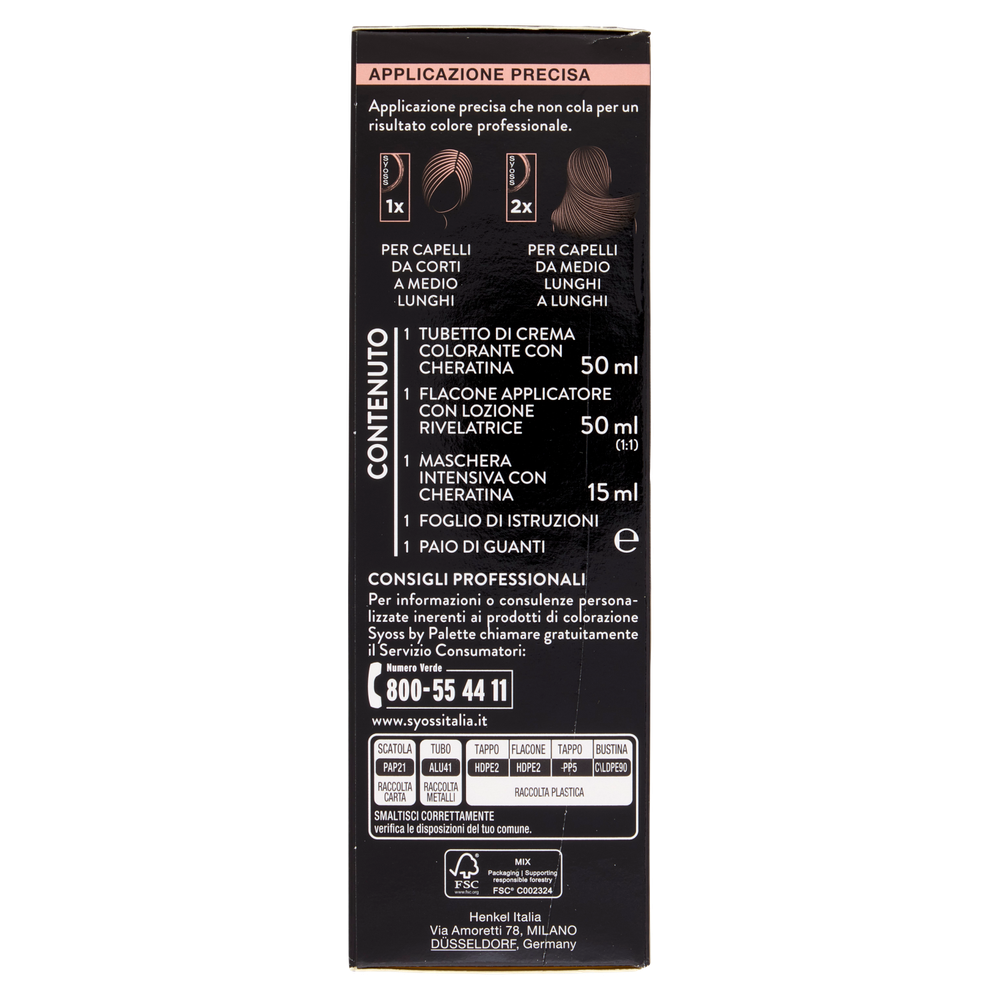 Colorazione Capelli Syoss By Palette Base 1.4 Nero Blu - Foto 2