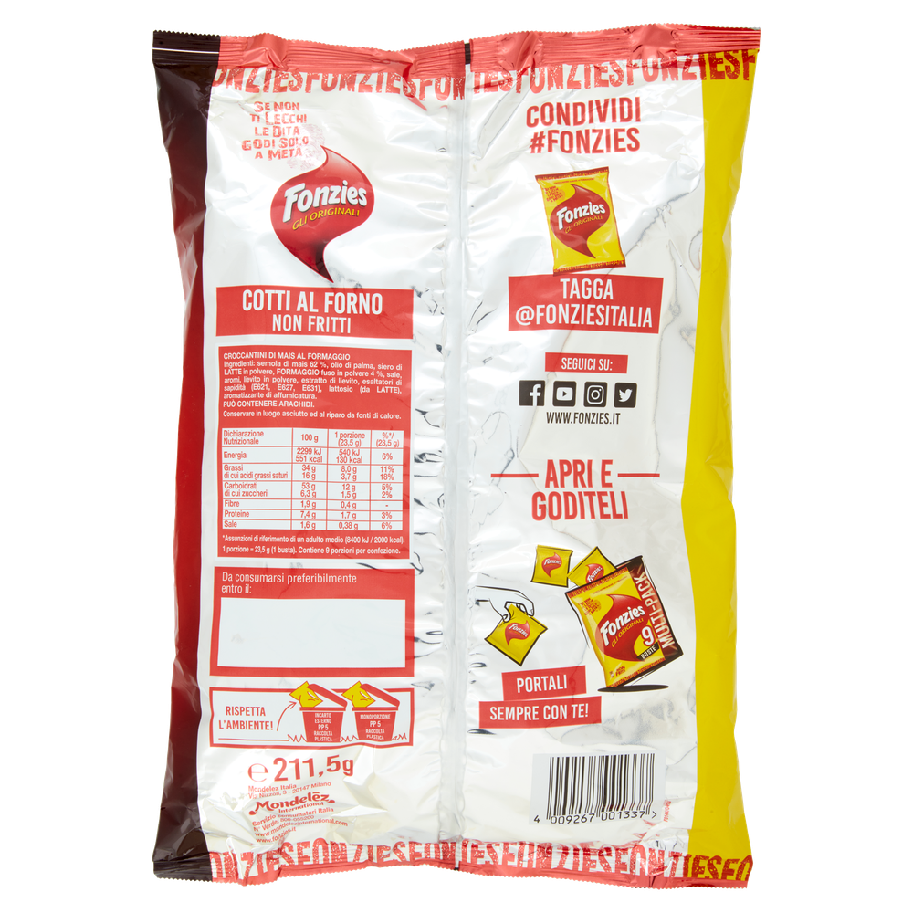 Patatine Di Mais Al Formaggio Multipack Fonzies - Foto 3