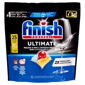Tabs Lavastoviglie Limone 25 Lavaggi Ultimate Finish Power Ball - Foto 1