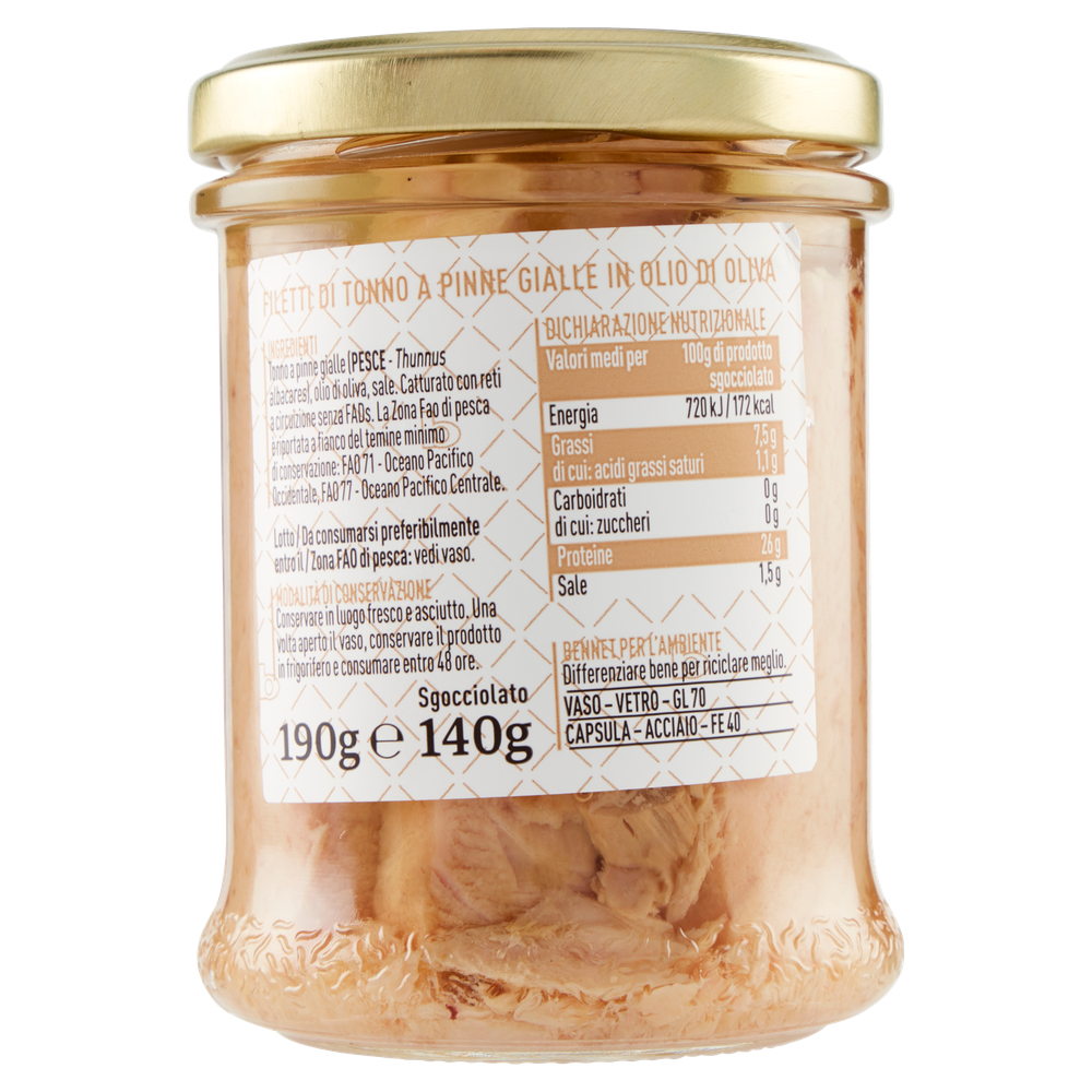 Filetti Di Tonno Pinne Gialle In Olio D'oliva Selezione Gourmet Bennet - Foto 3