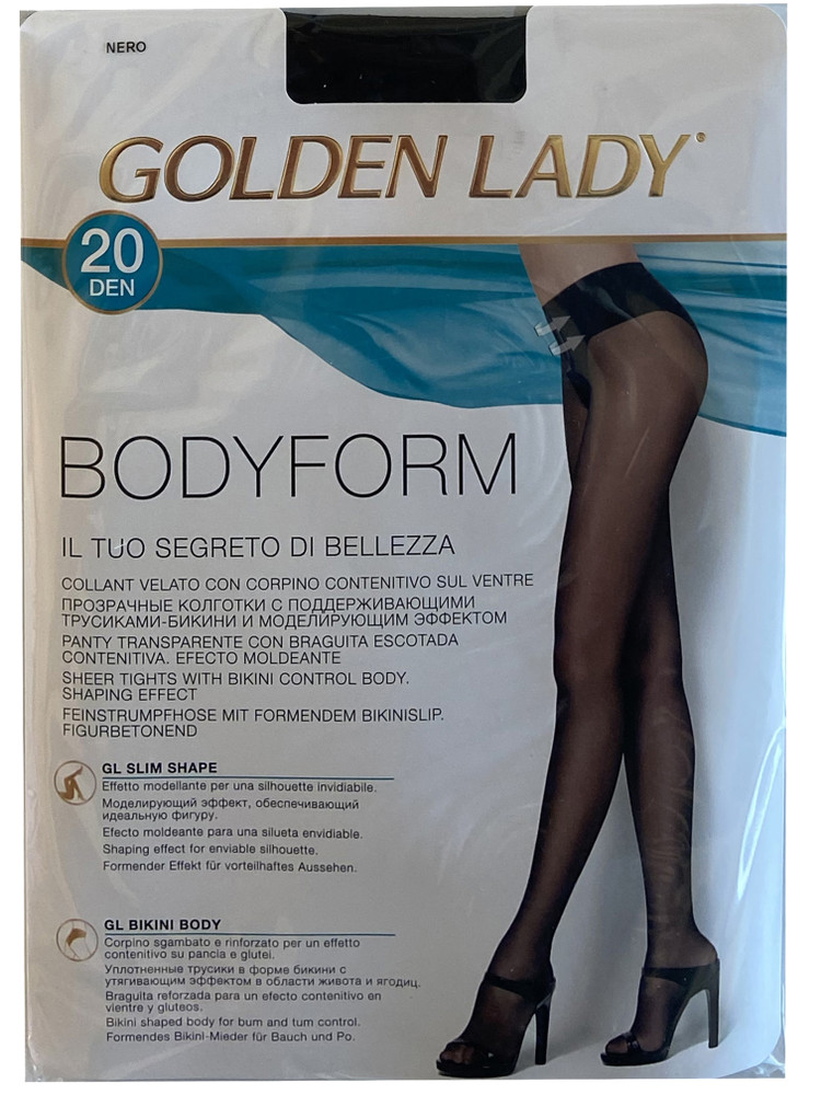 Collant Bodyform Tg 4 Nero 20 Denari Golden Lady - Foto 1