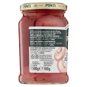 Cipolline Borettane Aroma Antico All'aceto Di Vino Rosso Ponti - Foto 2