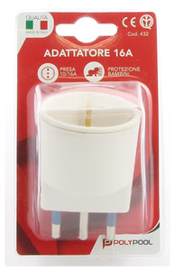Adattatore Con Spina 16a E Presa 10-16a Polypool - Foto 2