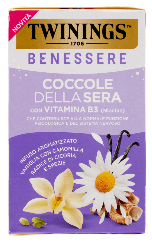 18 Filtri Tisana Benessere Coccole Della Sera Twinings - Foto 3