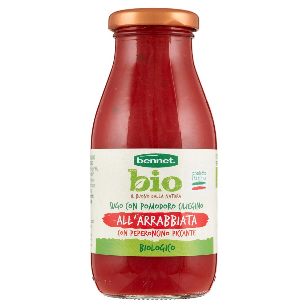 Sugo Di Pomodoro Ciliegino All'arrabbiata Biologico Bennet Bio - Foto 1