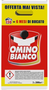 Detersivo Liquido Lavatrice Igienizzante  3 Da 50 Lavaggi Omino Bianco - Foto 2