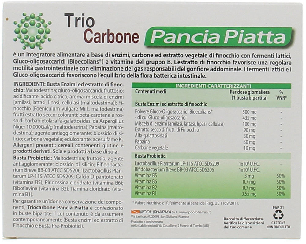 Triocarbone Pancia Piatta Bustine - Foto 2