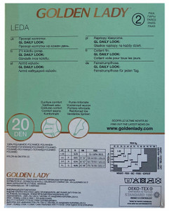 Collant Leda Tg 2 Daino 20 Denari Conf 2 Golden Lady - Foto 2