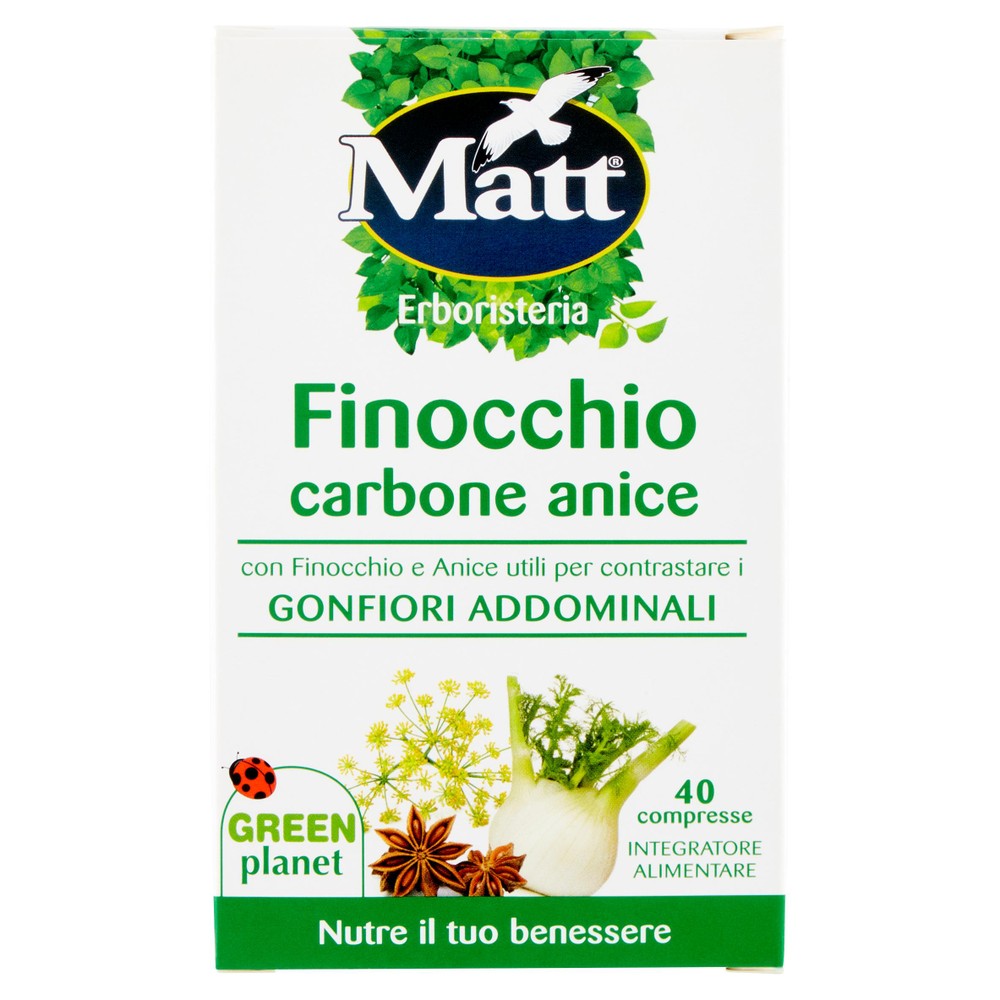 Finocchio Carbone E Anice Matt 40 Compresse - Foto 1