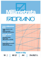 Carta Millimetrata Liscia A4 Gr.80