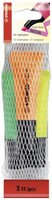 3 Evidenziatori Neon Stabilo Giallo, Verde, Arancio