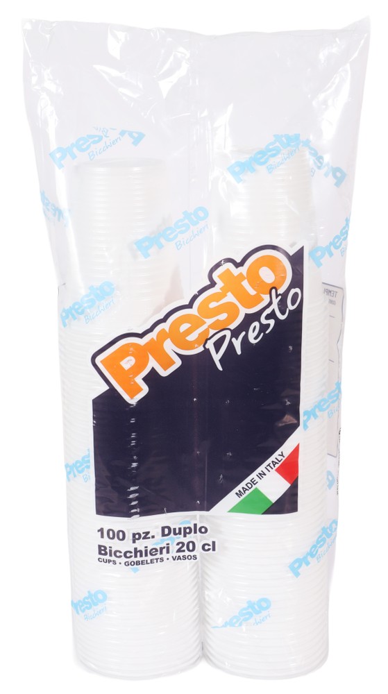 Bicchieri Bianchi 20cc 50+50pz Presto - Foto 1