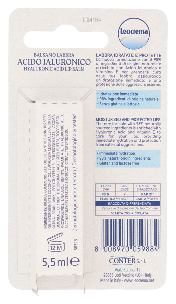 Balsamo Labbra Leocrema Tipi Vari - Foto 3