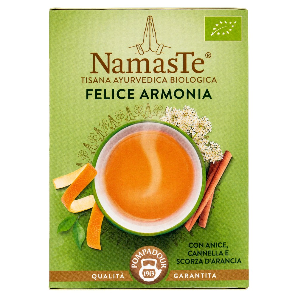 Tisana Ayurvedica Biologica Felice Armonia In Bustine 15x2g Pompadour - Foto 1