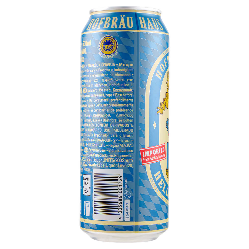 Lattina Birra Hb Helles Lager Hofbrau Munchen - Foto 2