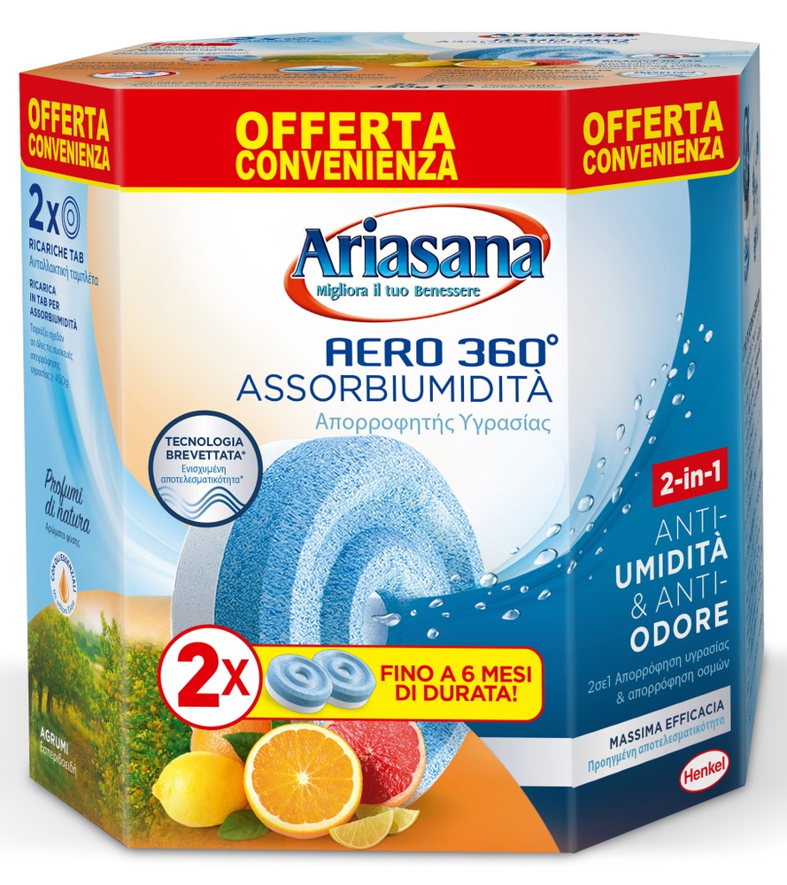 Ricarica Tab Aero 360 Agrumi 2x450 Gr Ariasana - Foto 1