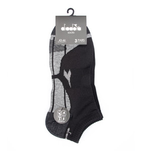 Calze Corte Uomo Multisport 43/46 Nero Conf Da 3 Diadora - Foto 1