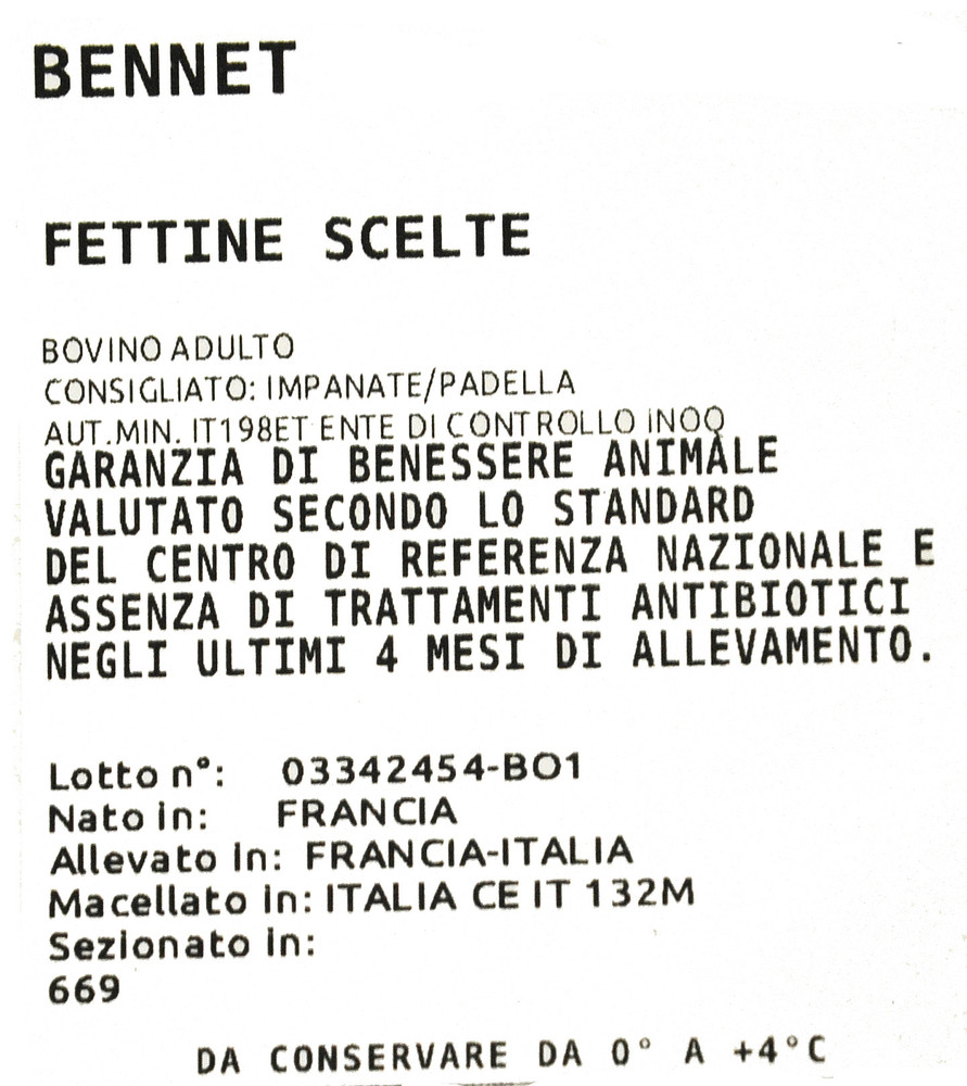 Fettine Scelte Di Bovino Adulto Filiera Valore Bennet - Foto 3