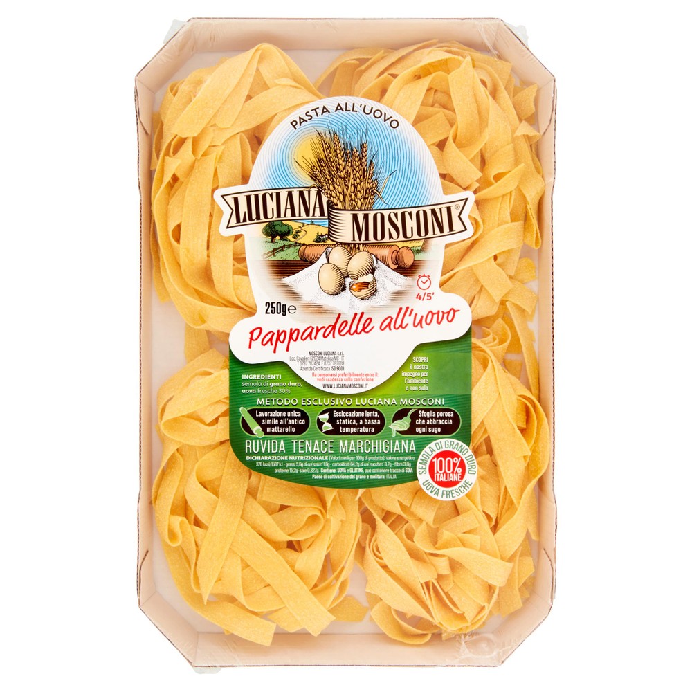Pasta Pappardelle All'uovo Luciana Mosconi - Foto 1