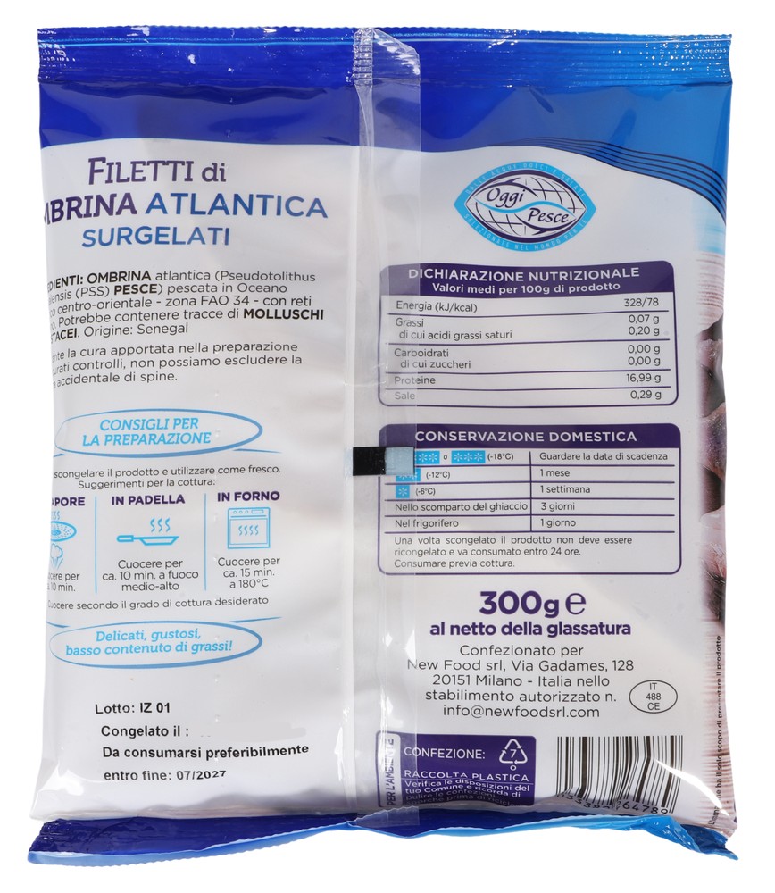 Filetti Di Ombrina Atlantica Oggi Pesce - Foto 3