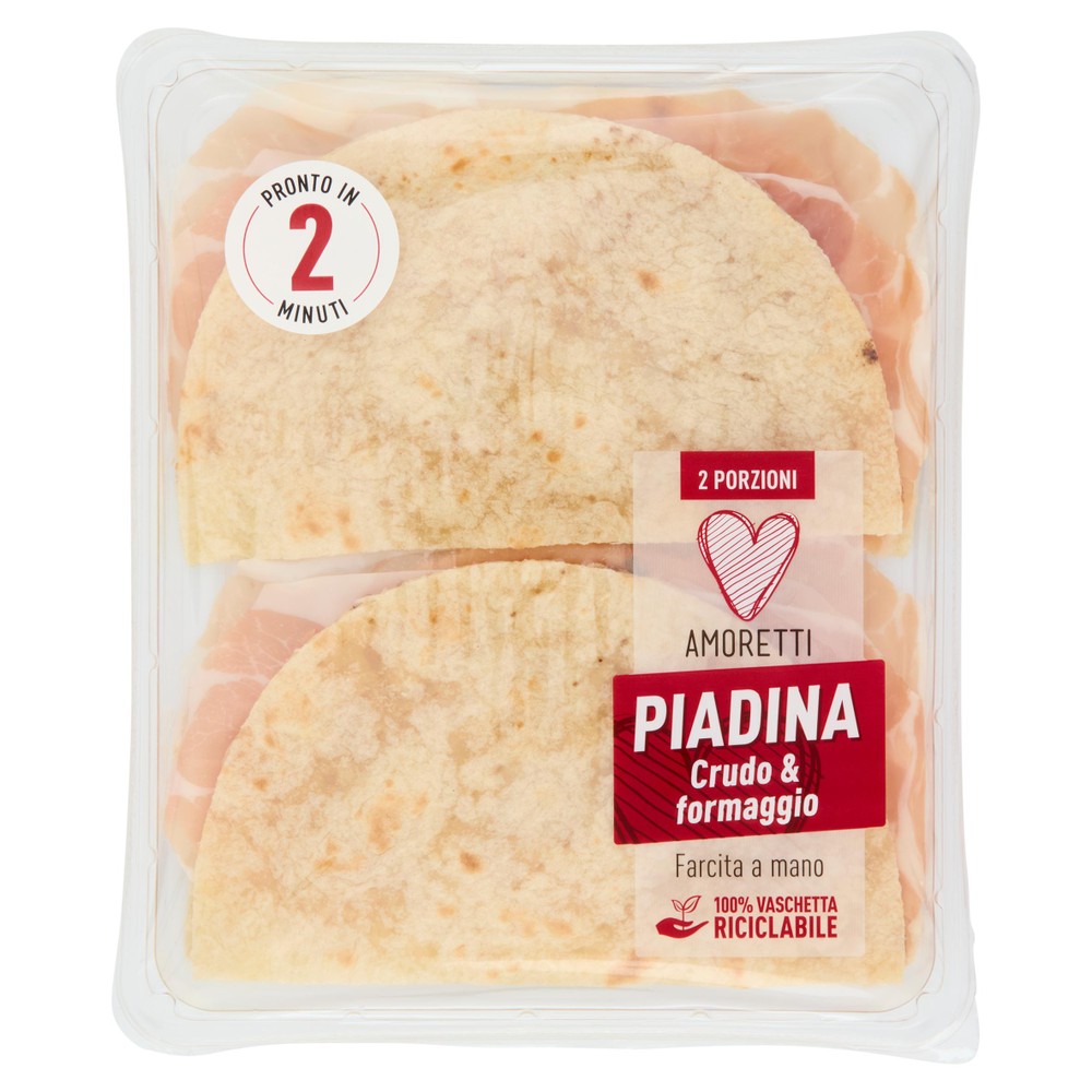 Piadina A Meta' Crudo E Formaggio Amoretti - Foto 1